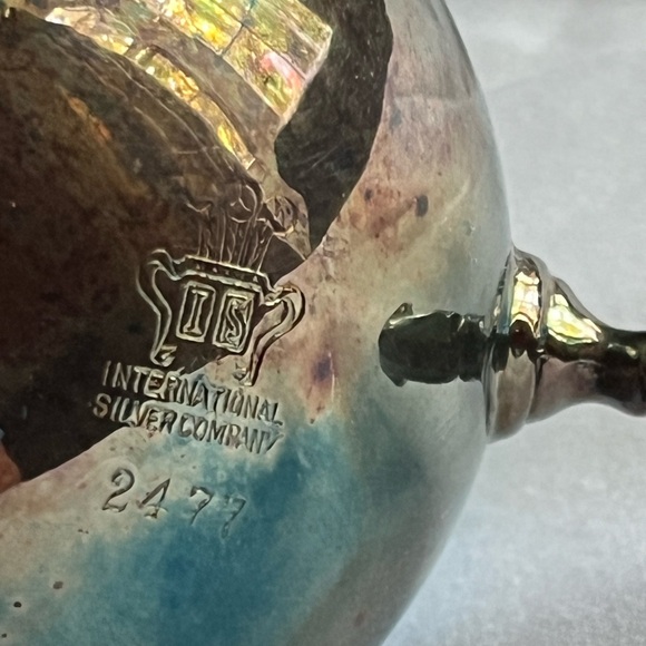 International Silver Co Silver Plated Hollowware 4 Piece Tea/Coffee Set Vintage - Picture 6 of 13